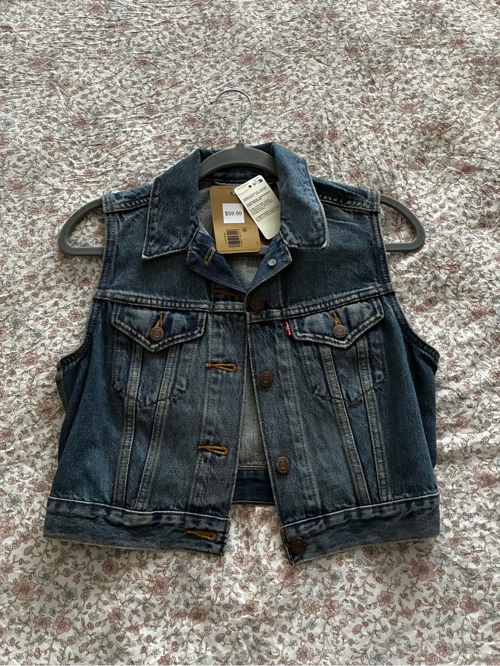 Levi's Dark Blue Denim Vest